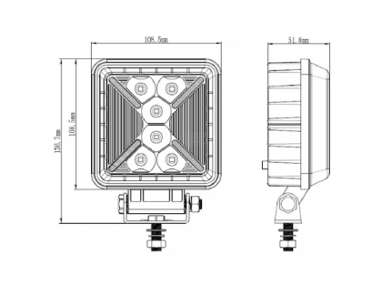 LA10505 Lampă  - Reflector de lucru X 31W 2400/250lm