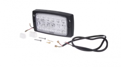 LA80300 Lampă  - Reflector de lucru LED 27W 3375lm dreptunghiulară 10-30V albă 182,5x48x101,5mm tip combo mufă AMP 18 LED-uri Kramp