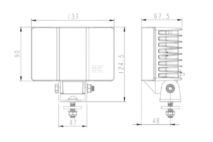 LA10521 Lampă - Reflector de lucru 60W 5700lm rază largă DT