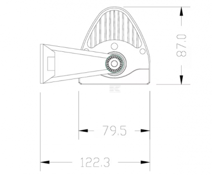LA10309 Led bar Bară lumini de lucru LED 180W 15300lm dreptunghiulară 12/24V albă 825,5x79,5mm mufă Deutsch combo curbată 60 LED-uri Kramp
