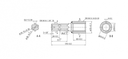 6710122KR Piesă reducţie