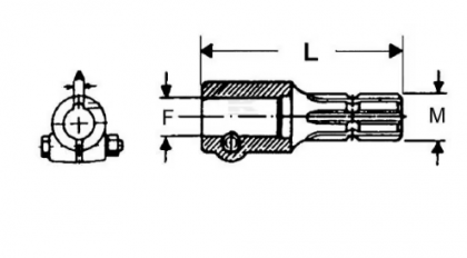 6710216 Piesă de reducție 1 3/4(20)-1 3/8(21)