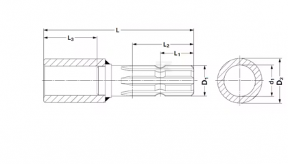 671010KR Reducție 1 3/8"-6 x 25mm