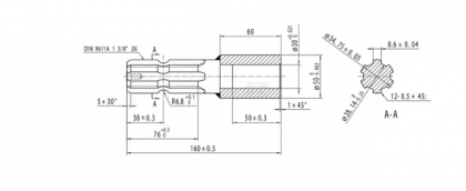 671007KR Piesă de reducție 30mm-1 3/8