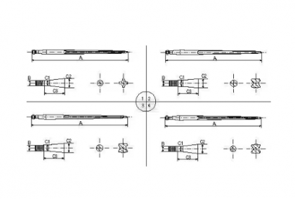 RT3 Dinți încărcător frontal 1000 mm