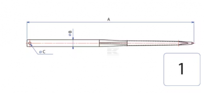 FT486189 Dinte încărcător frontal 45x1000