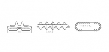 RT2304866 Șenilă din cauciuc 230x48x66