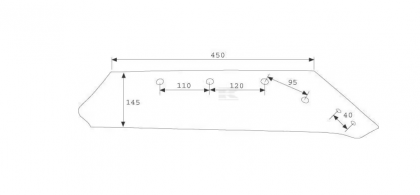 KK073006N Brăzdar 18" dreapta potrivit pentru Kverneland