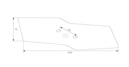 622128N Vârf brăzdar dreapta potrivit pentru Khun