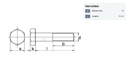 931560P001 Surub M5x60