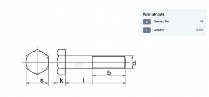 931870P001 Surub M8x70