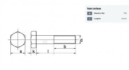 9311040P001 Surub M10x40