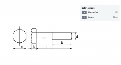 9311260P001 Surub M12x60