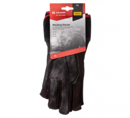 KG0800511 Manusi de lucru din piele, neagru, marimea 11/2XL