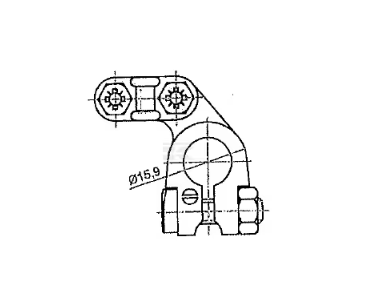 BA74 Clemă bornă baterie negativă -