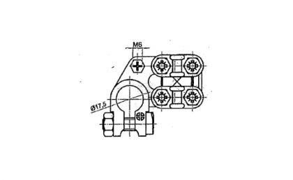 BA871 Clemă bornă baterie rezistență ridicată 10/35 +