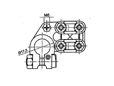 BA731 Clemă bornă baterie rezistență ridicată +