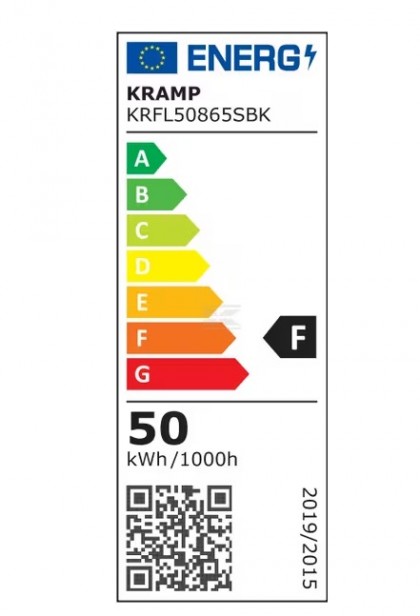 KRFL50865SBK LED Floodlight, 50W, 6500K Sensor