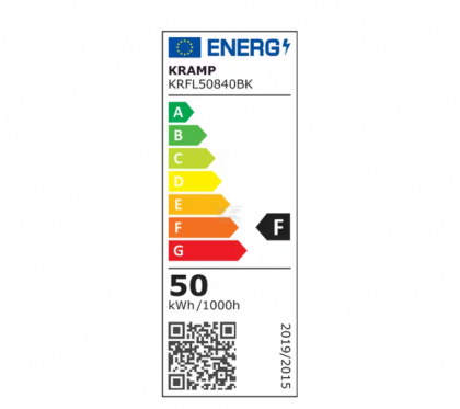 KRFL50840BK LED Floodlight, 50W, 4000K