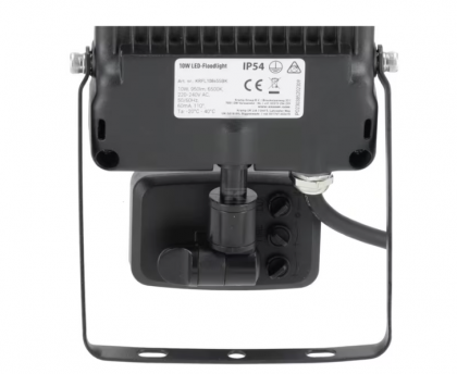 KRFL10865SBK LED Floodlight, 10W, 6500K Sensor