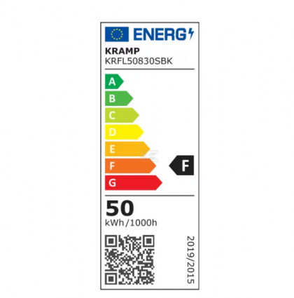 KRFL50830SBK LED Floodlight, 50W, 3000K Sensor
