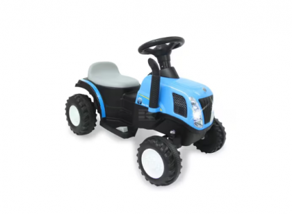 JA460482 Tractor de jucărie New Holland albastru cu remorcă 6V