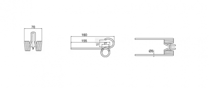 Dinte greblă pick-up Fella OE